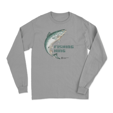 Fishing Pixelated Men Long Sleeve Shirt